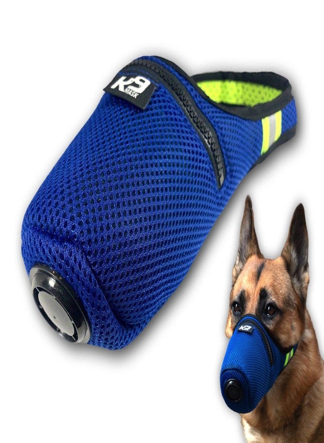 K9 Mask® Air Filter for Dogs with ‘Extreme Breathe’ Premium Air Filter with Refills - Blue (Medium) - Image 1
